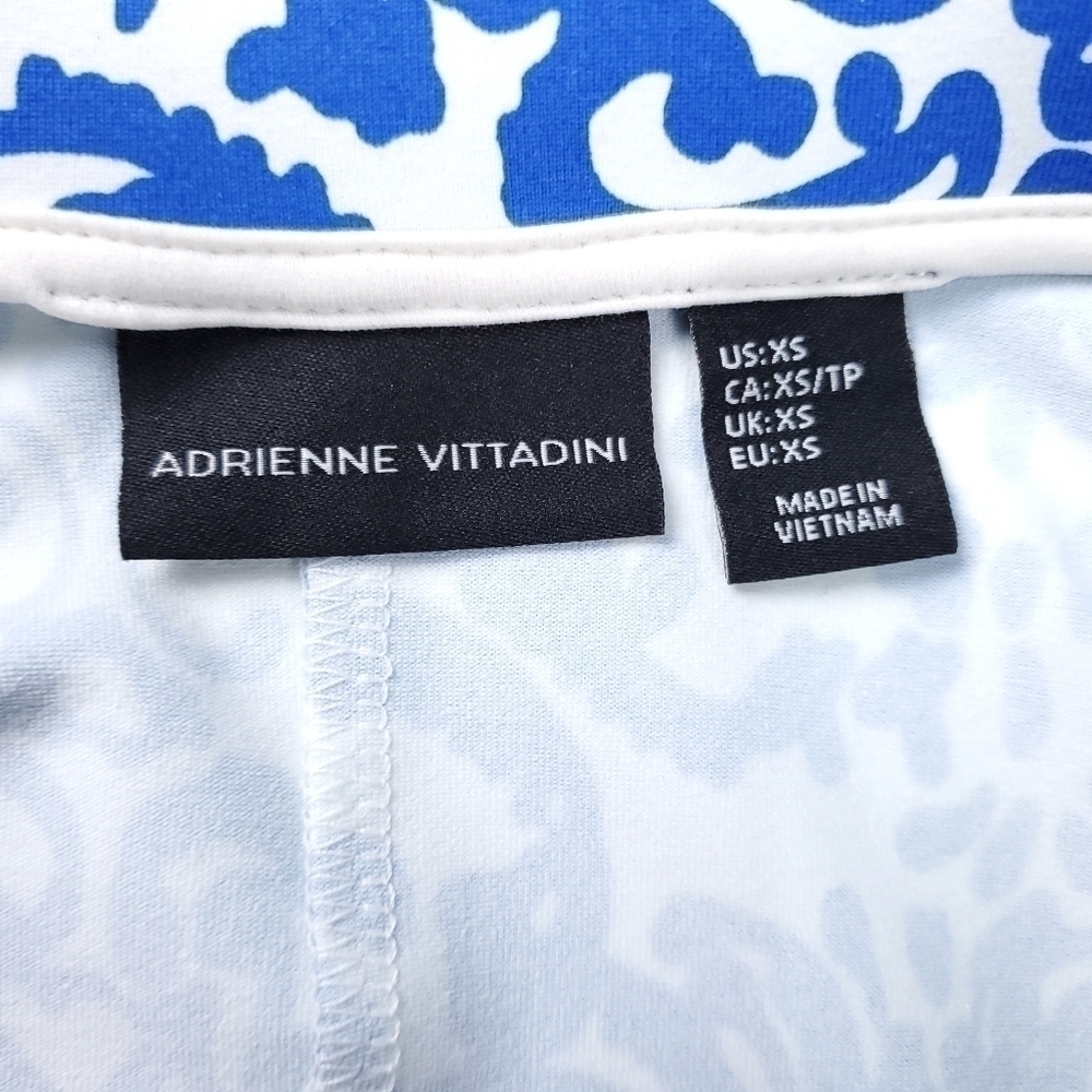 Adrienne Vittadini Vibrant Blue Wht Sport Skirt XS - Picture 9 of 11